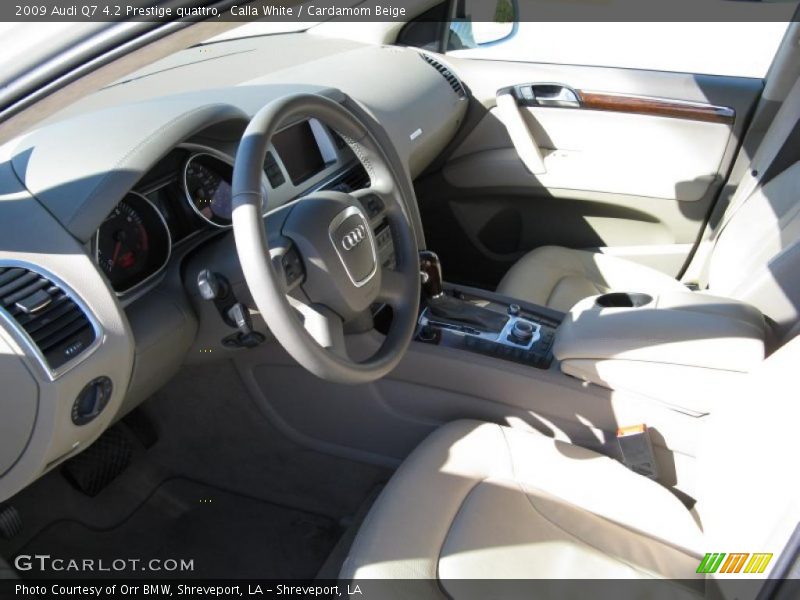 Calla White / Cardamom Beige 2009 Audi Q7 4.2 Prestige quattro