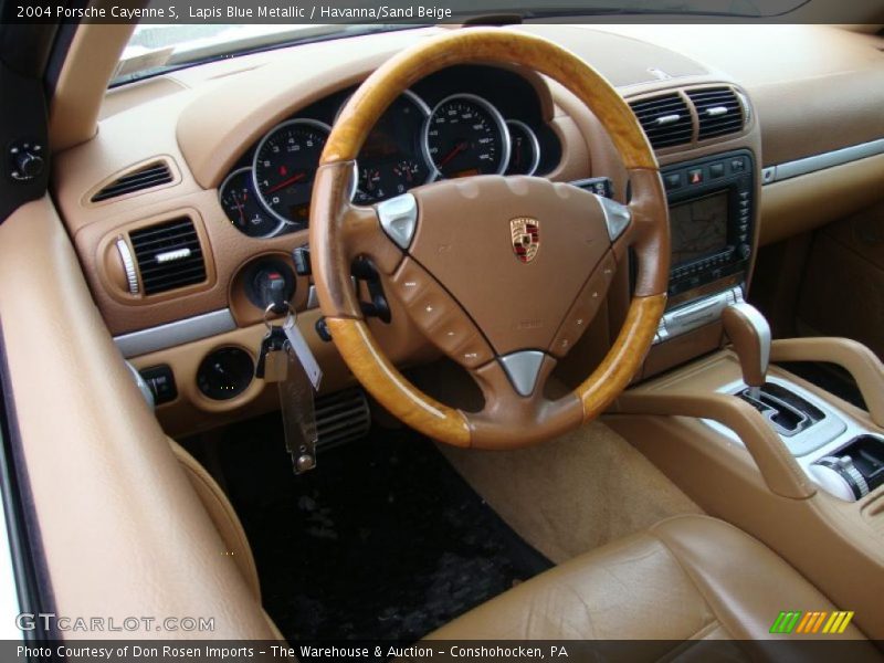 Lapis Blue Metallic / Havanna/Sand Beige 2004 Porsche Cayenne S