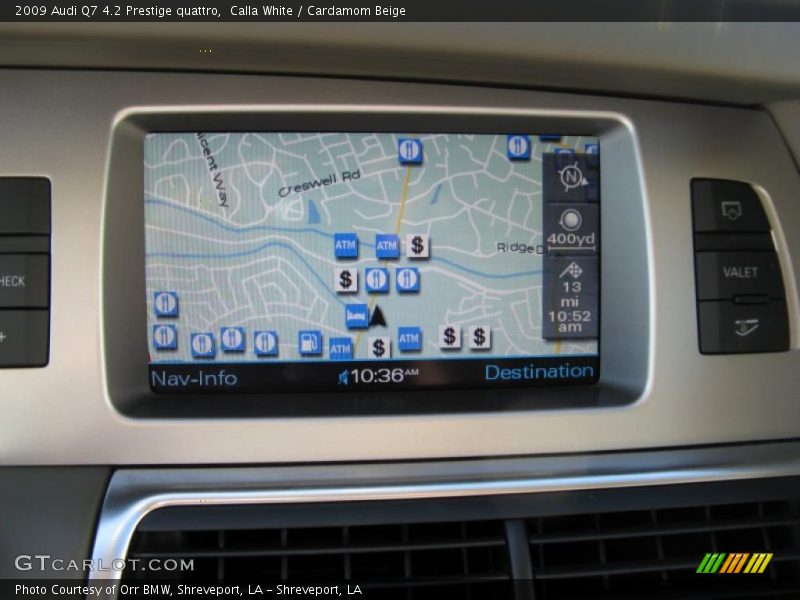 Navigation of 2009 Q7 4.2 Prestige quattro