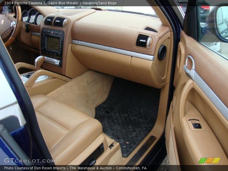 Lapis Blue Metallic / Havanna/Sand Beige 2004 Porsche Cayenne S