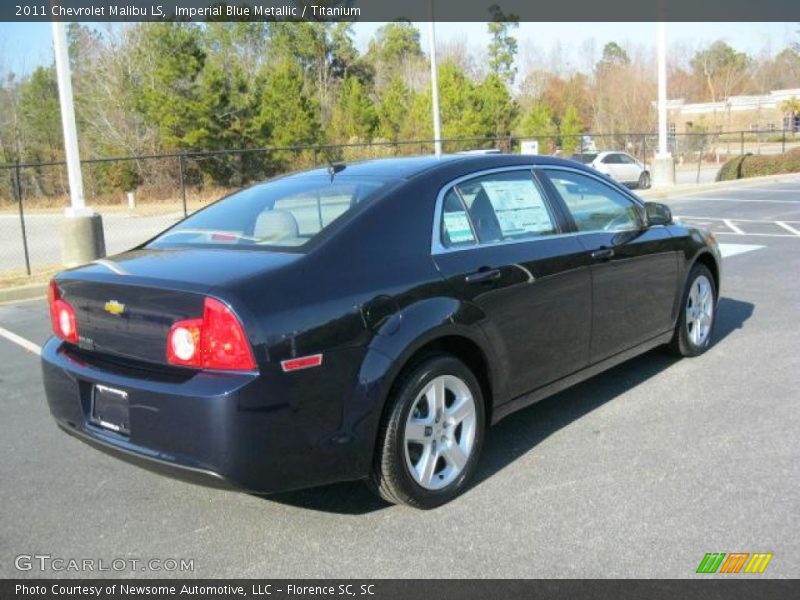 Imperial Blue Metallic / Titanium 2011 Chevrolet Malibu LS