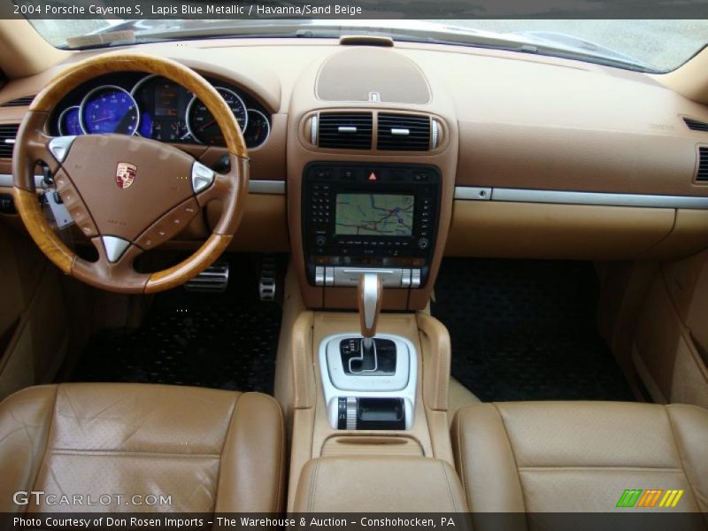 Lapis Blue Metallic / Havanna/Sand Beige 2004 Porsche Cayenne S