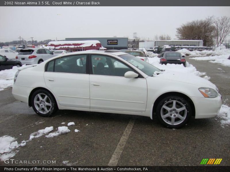 Cloud White / Charcoal Black 2002 Nissan Altima 3.5 SE