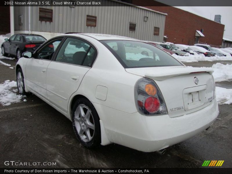 Cloud White / Charcoal Black 2002 Nissan Altima 3.5 SE