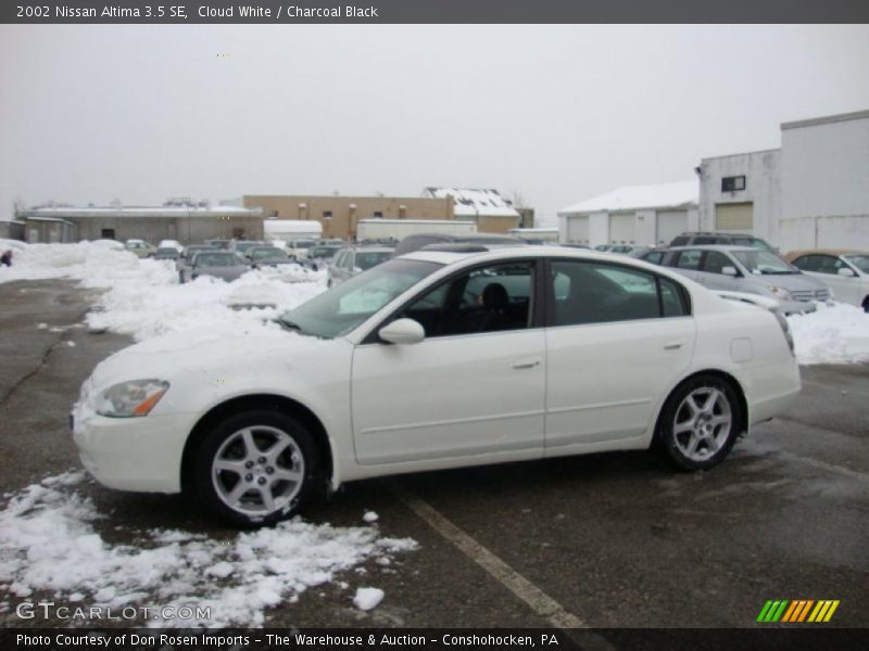 Cloud White / Charcoal Black 2002 Nissan Altima 3.5 SE