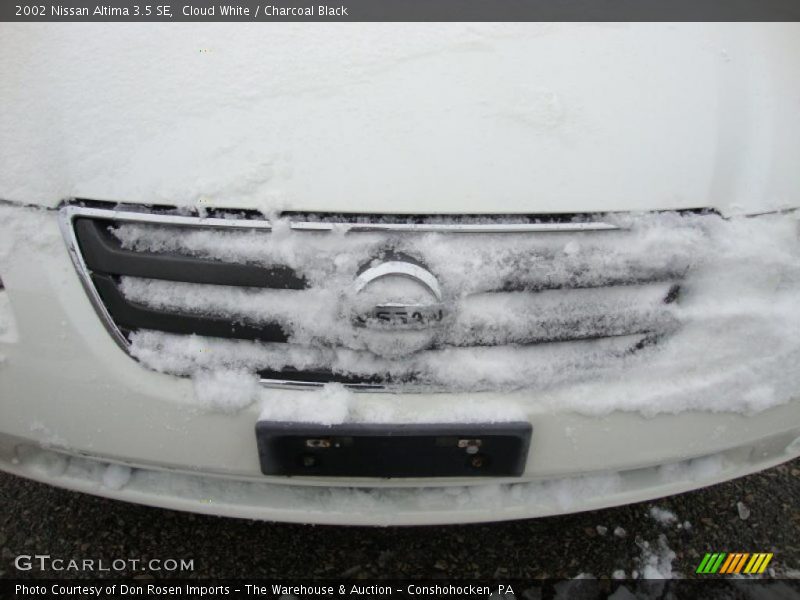 Cloud White / Charcoal Black 2002 Nissan Altima 3.5 SE