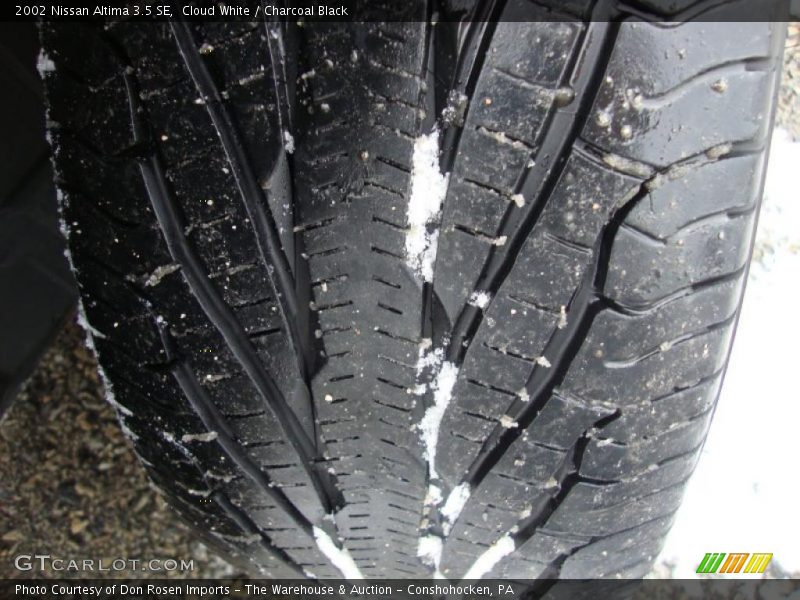 Cloud White / Charcoal Black 2002 Nissan Altima 3.5 SE