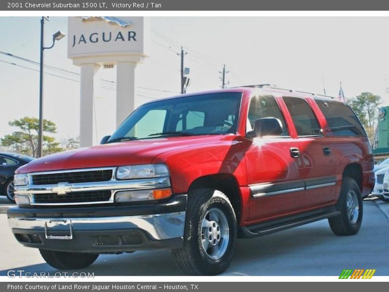 Victory Red / Tan 2001 Chevrolet Suburban 1500 LT