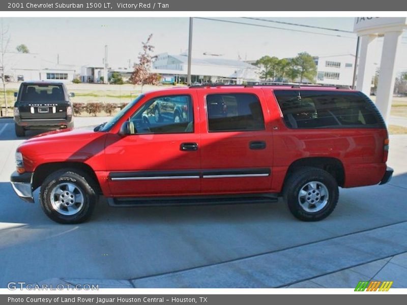 Victory Red / Tan 2001 Chevrolet Suburban 1500 LT