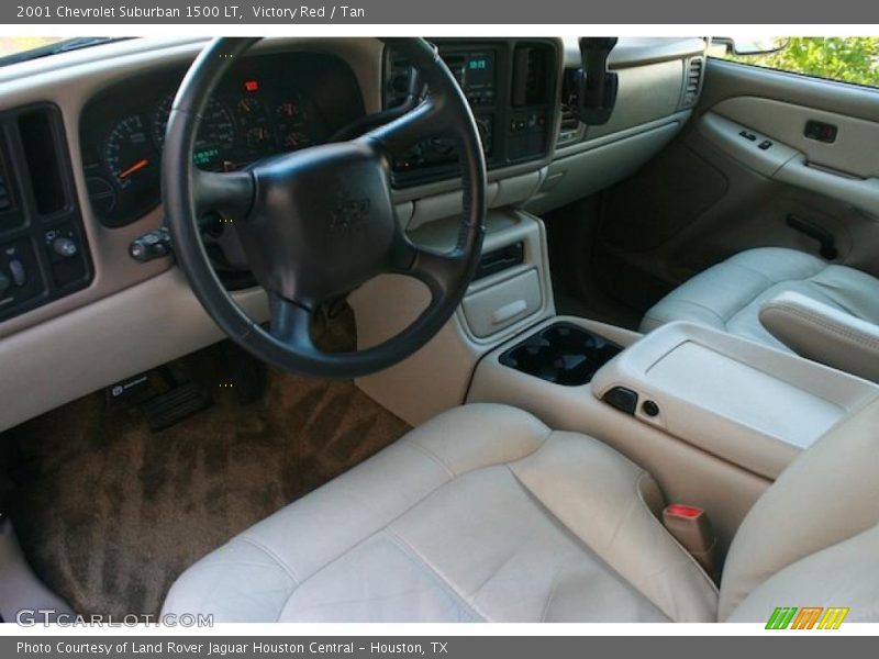 Victory Red / Tan 2001 Chevrolet Suburban 1500 LT