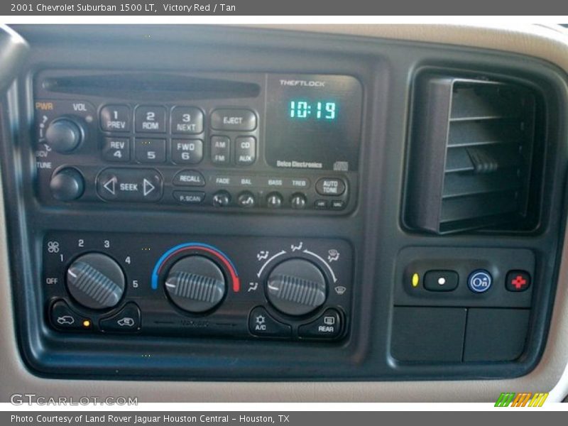 Controls of 2001 Suburban 1500 LT