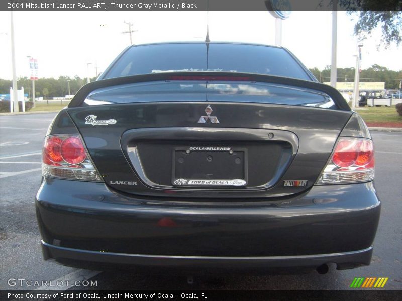 Thunder Gray Metallic / Black 2004 Mitsubishi Lancer RALLIART