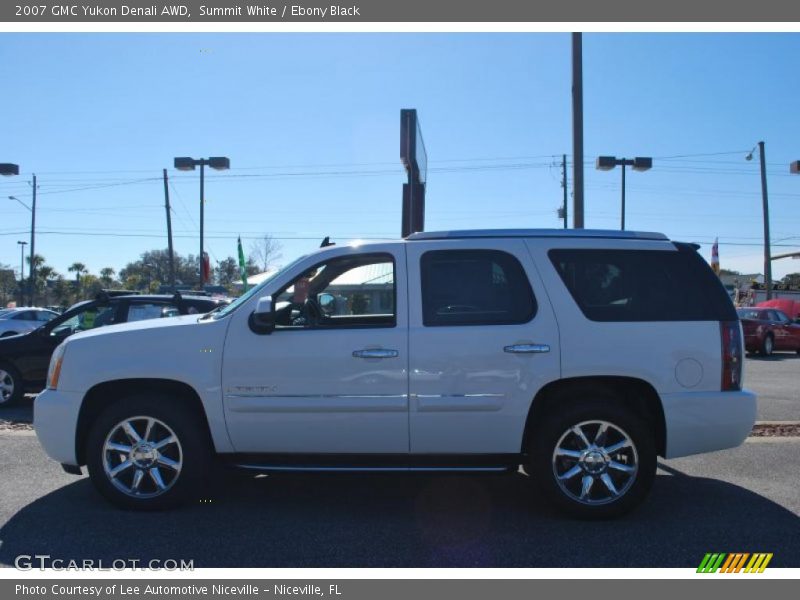 Summit White / Ebony Black 2007 GMC Yukon Denali AWD