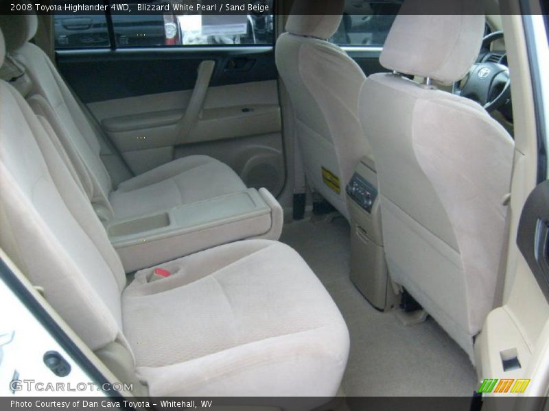 Blizzard White Pearl / Sand Beige 2008 Toyota Highlander 4WD