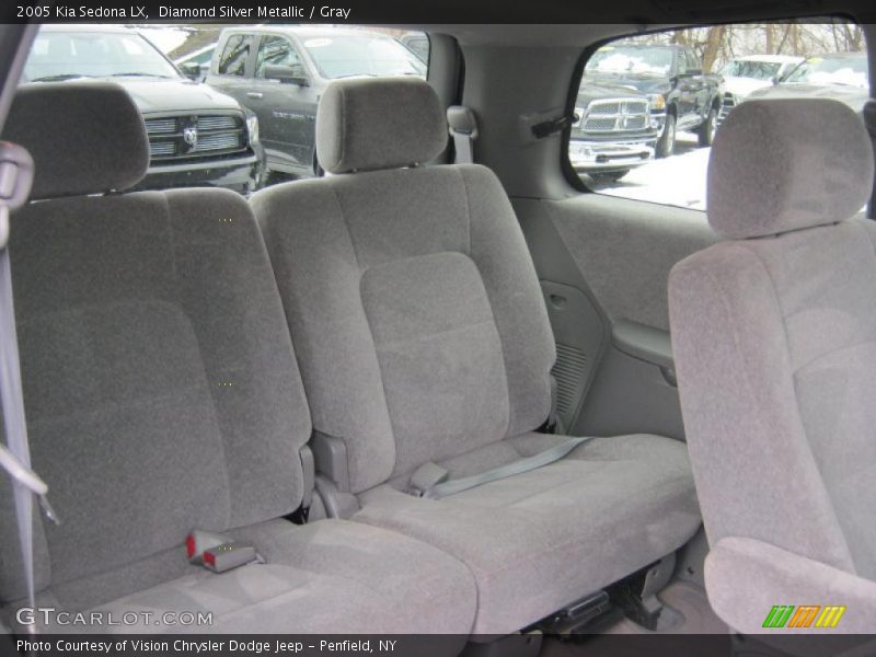 Diamond Silver Metallic / Gray 2005 Kia Sedona LX