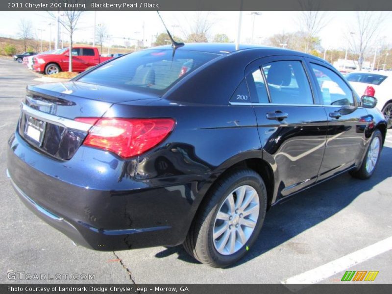 Blackberry Pearl / Black 2011 Chrysler 200 Touring
