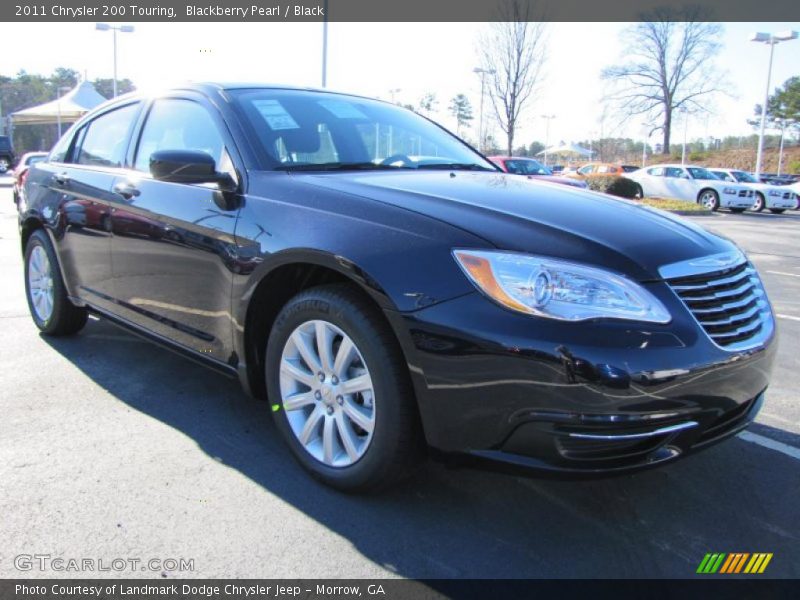 Blackberry Pearl / Black 2011 Chrysler 200 Touring