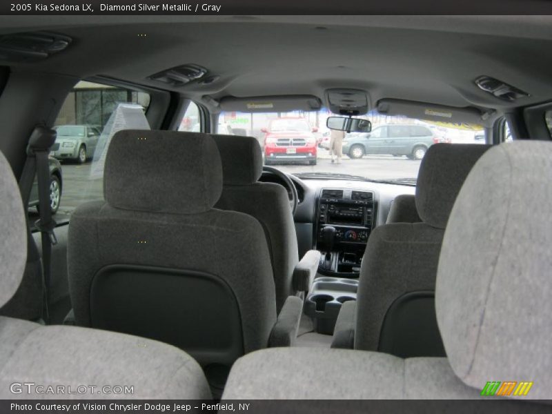 Diamond Silver Metallic / Gray 2005 Kia Sedona LX