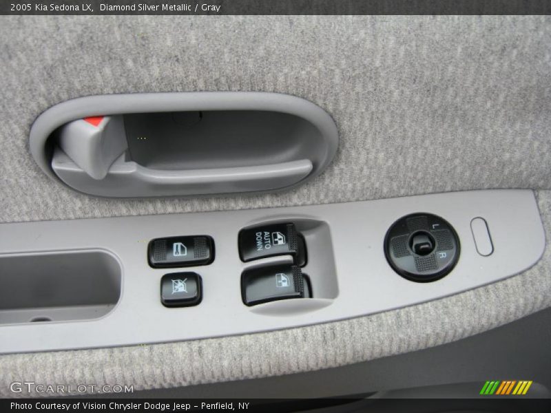 Diamond Silver Metallic / Gray 2005 Kia Sedona LX