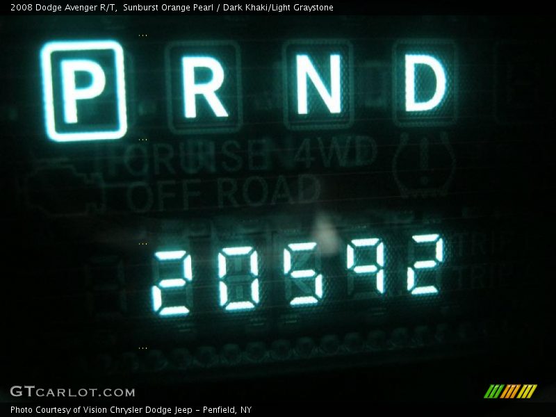 Sunburst Orange Pearl / Dark Khaki/Light Graystone 2008 Dodge Avenger R/T