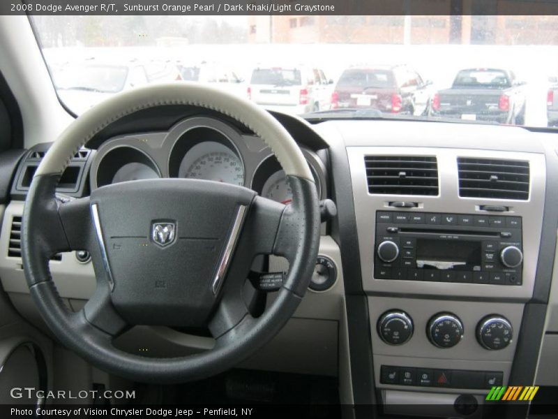 Sunburst Orange Pearl / Dark Khaki/Light Graystone 2008 Dodge Avenger R/T