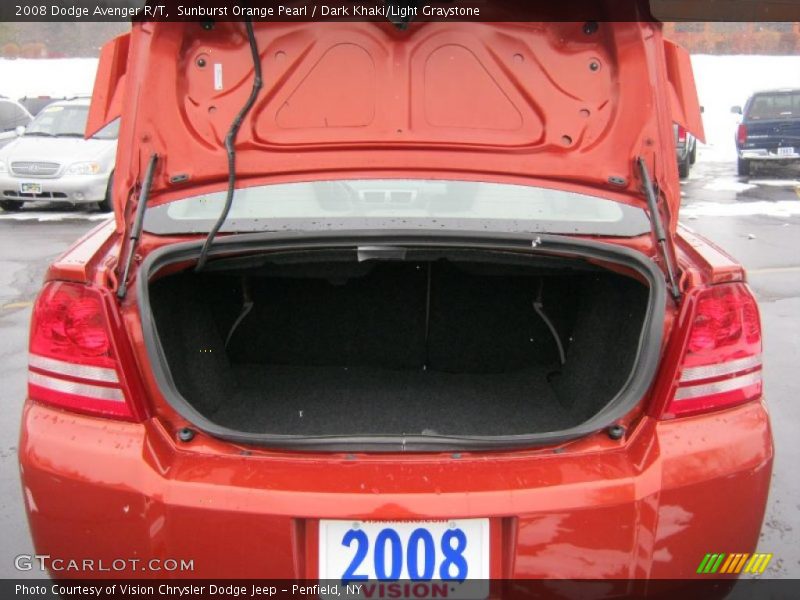 Sunburst Orange Pearl / Dark Khaki/Light Graystone 2008 Dodge Avenger R/T