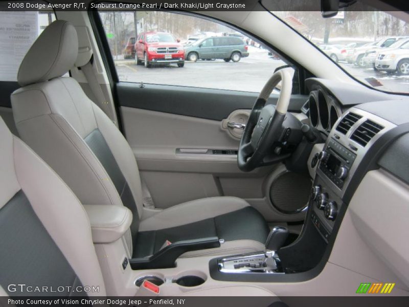 Sunburst Orange Pearl / Dark Khaki/Light Graystone 2008 Dodge Avenger R/T