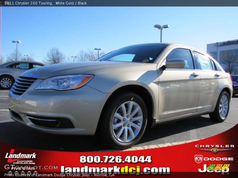 White Gold / Black 2011 Chrysler 200 Touring