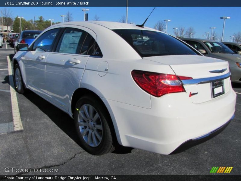 Stone White / Black 2011 Chrysler 200 Touring