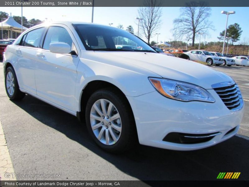 Stone White / Black 2011 Chrysler 200 Touring