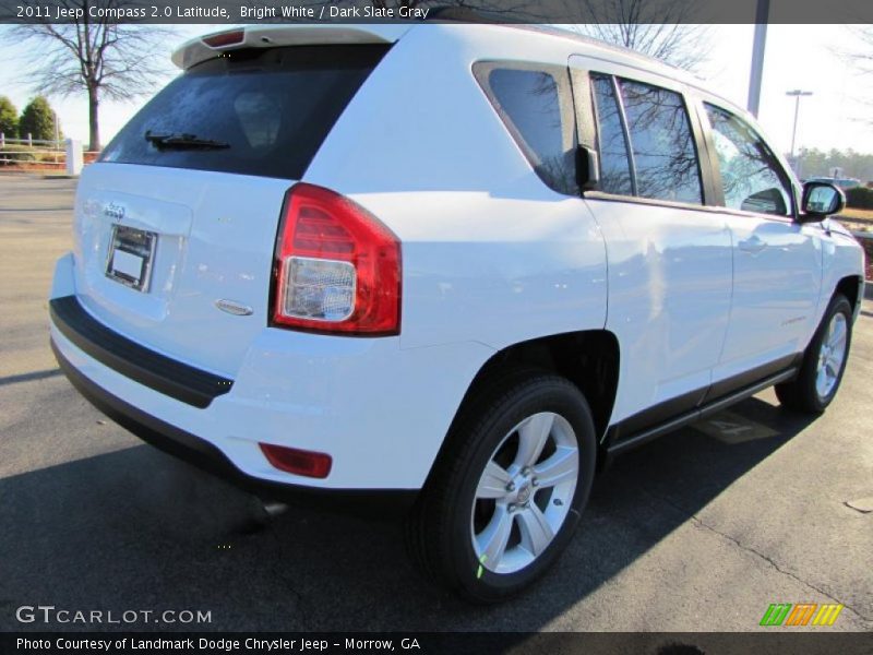 Bright White / Dark Slate Gray 2011 Jeep Compass 2.0 Latitude