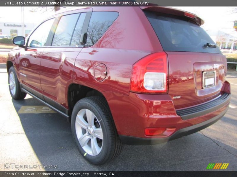 Deep Cherry Red Crystal Pearl / Dark Slate Gray 2011 Jeep Compass 2.0 Latitude
