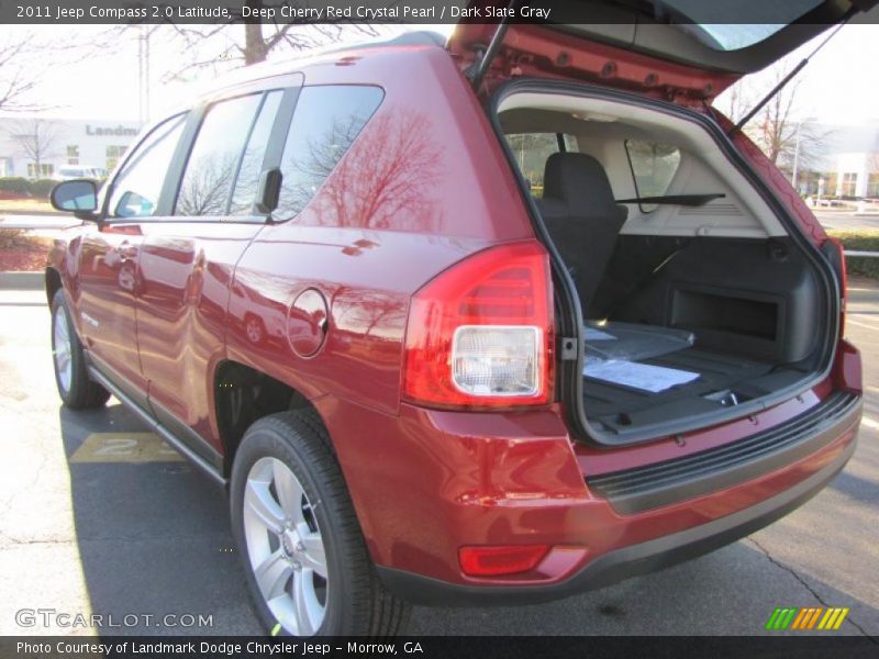 Deep Cherry Red Crystal Pearl / Dark Slate Gray 2011 Jeep Compass 2.0 Latitude