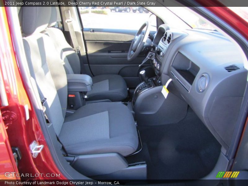 Deep Cherry Red Crystal Pearl / Dark Slate Gray 2011 Jeep Compass 2.0 Latitude