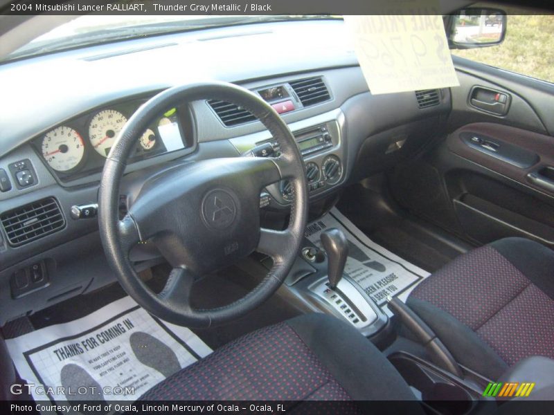 Thunder Gray Metallic / Black 2004 Mitsubishi Lancer RALLIART