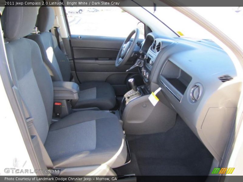 Bright White / Dark Slate Gray 2011 Jeep Compass 2.0 Latitude
