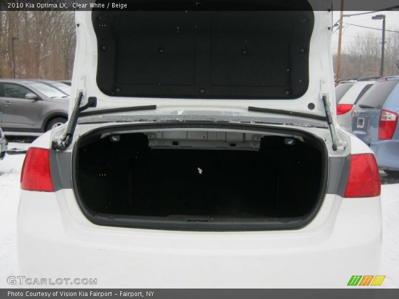 Clear White / Beige 2010 Kia Optima LX