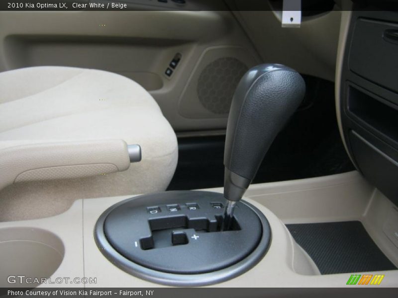 Clear White / Beige 2010 Kia Optima LX