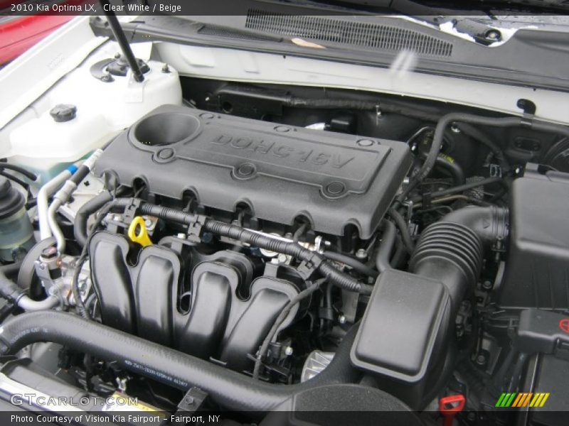 Clear White / Beige 2010 Kia Optima LX
