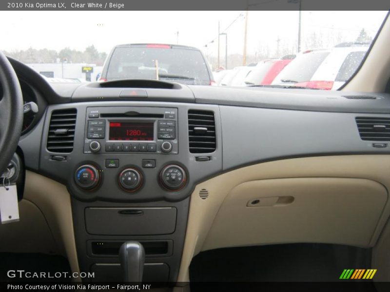 Clear White / Beige 2010 Kia Optima LX