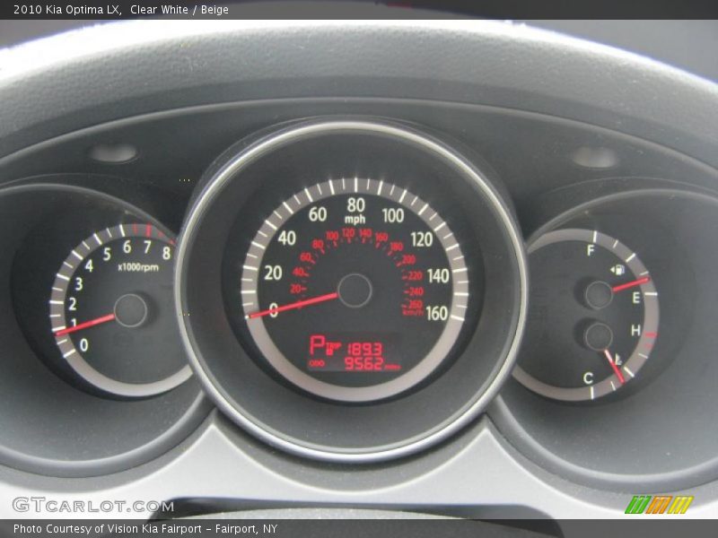 Clear White / Beige 2010 Kia Optima LX