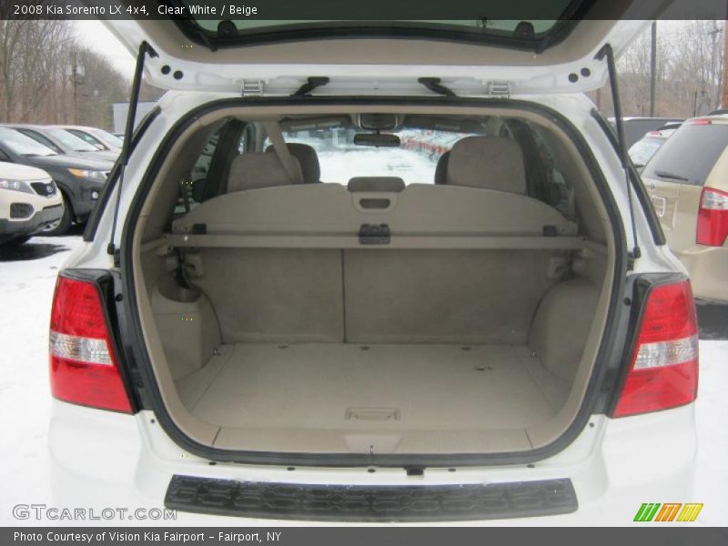 Clear White / Beige 2008 Kia Sorento LX 4x4