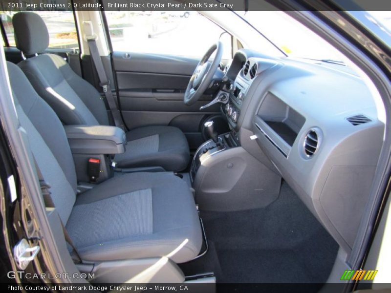 Brilliant Black Crystal Pearl / Dark Slate Gray 2011 Jeep Compass 2.0 Latitude