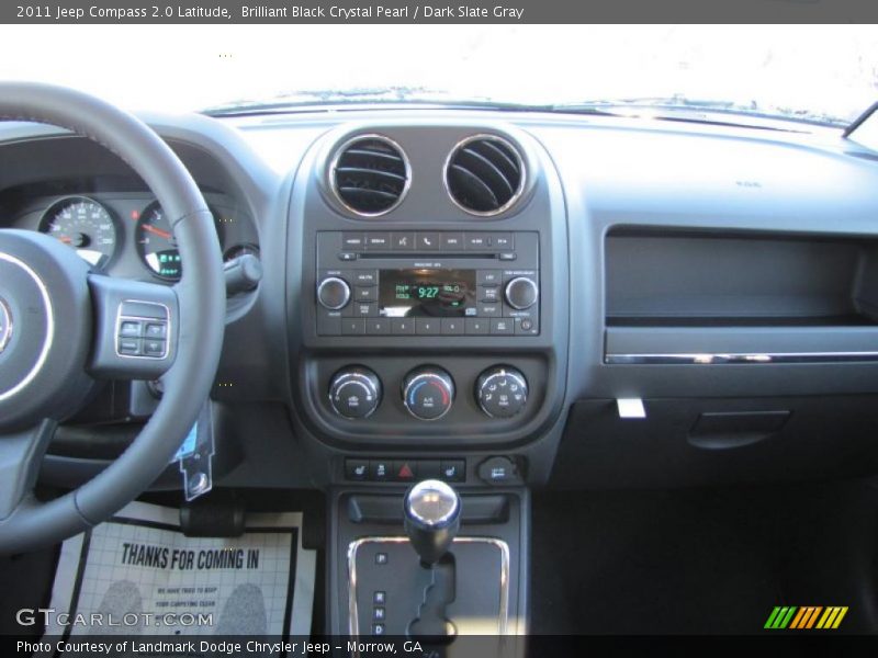 Brilliant Black Crystal Pearl / Dark Slate Gray 2011 Jeep Compass 2.0 Latitude