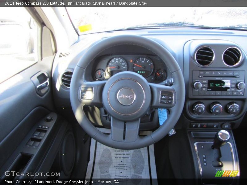 Brilliant Black Crystal Pearl / Dark Slate Gray 2011 Jeep Compass 2.0 Latitude