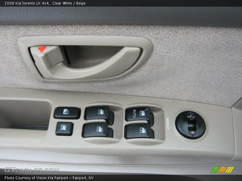 Clear White / Beige 2008 Kia Sorento LX 4x4