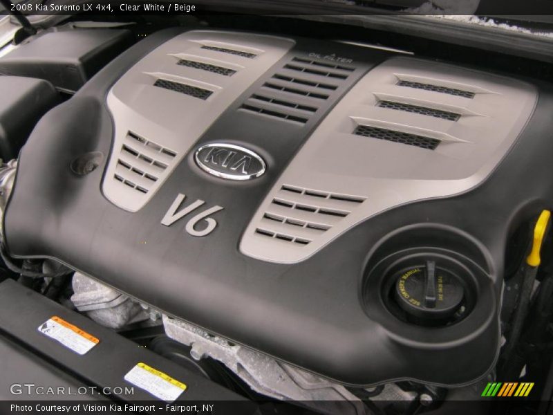 Clear White / Beige 2008 Kia Sorento LX 4x4