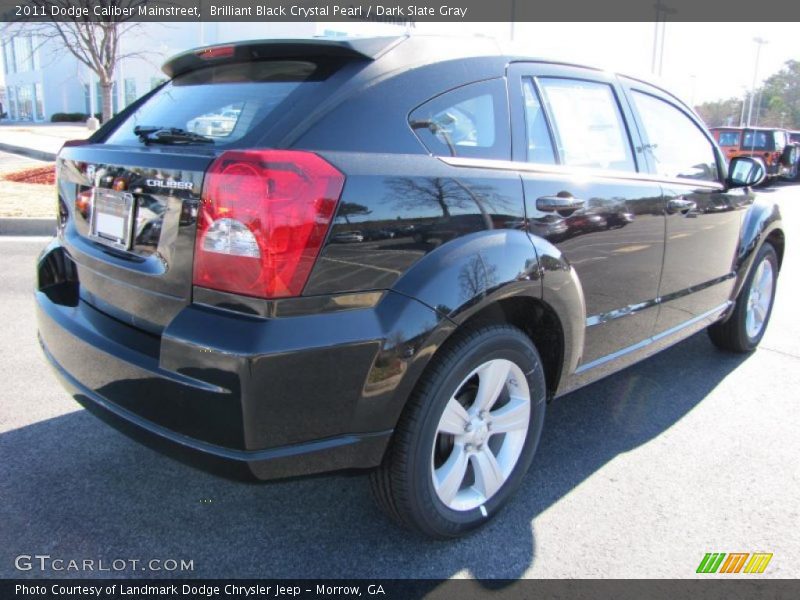 Brilliant Black Crystal Pearl / Dark Slate Gray 2011 Dodge Caliber Mainstreet