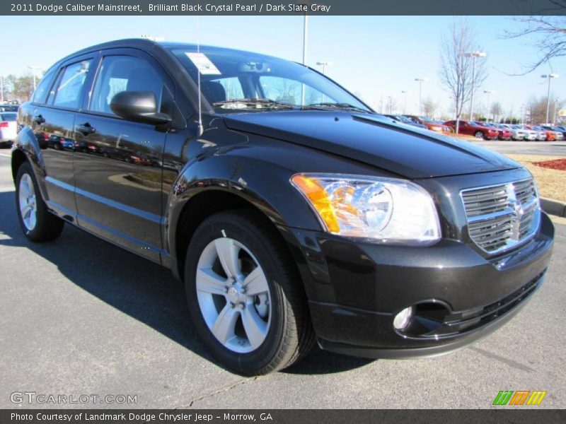 Brilliant Black Crystal Pearl / Dark Slate Gray 2011 Dodge Caliber Mainstreet