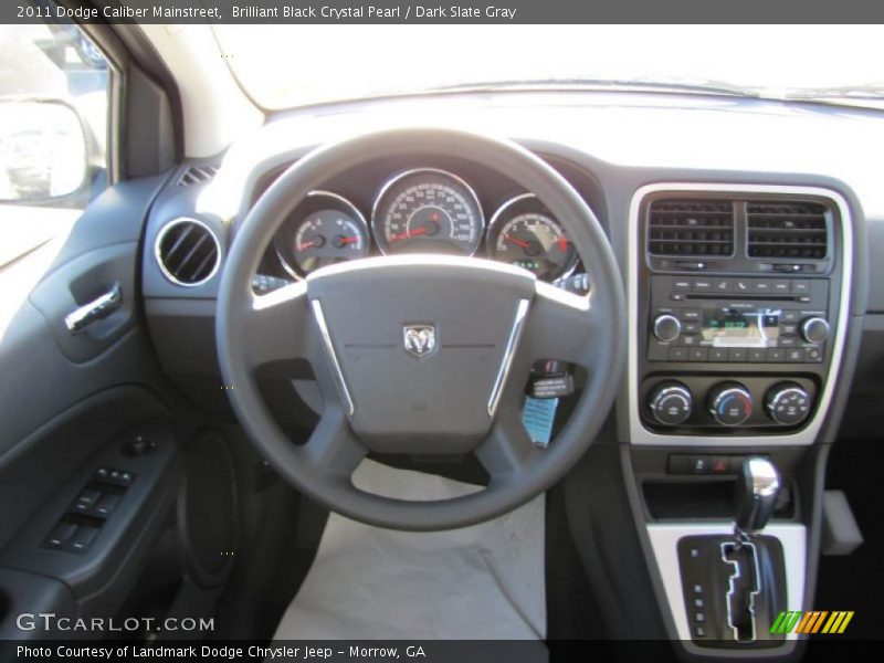 Brilliant Black Crystal Pearl / Dark Slate Gray 2011 Dodge Caliber Mainstreet